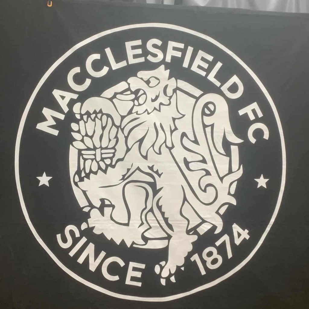 Canvas Cover with Maccelsfield FC  Football Team Emblem 