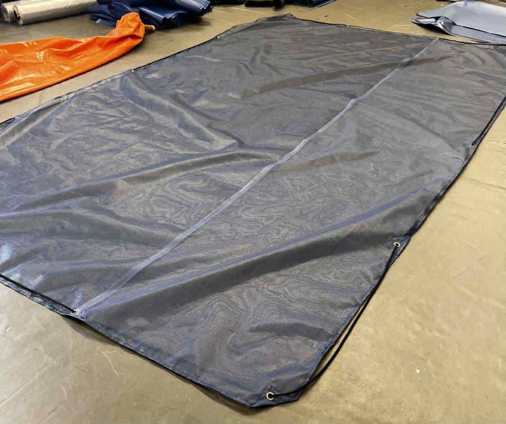 Mesh Cover made to measure for skips and loaders